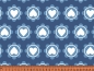 Preview: Jersey "Retro Hearts" Herzen Kreise blau